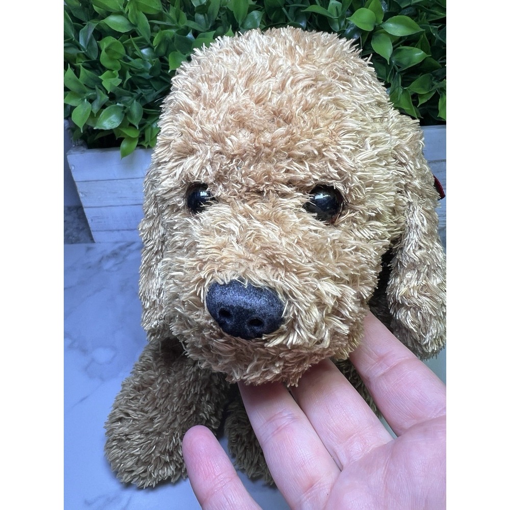 Princess Soft Toys Duncan Dog Puppy Plush Stuff Animal 2003 Red Green Plaid Bow - Picture 4 of 9